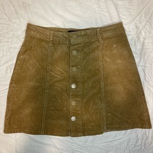 Tan Corduroy Skirt